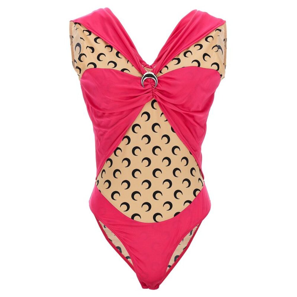 Marine Serre Fuchsia Viscose Women's Bodysuit
